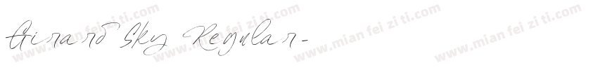 Girard Sky Regular字体转换
